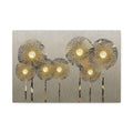 Gold Floral Wall Art | Luxury Botanical Flower Canvas for Elegant Interiors