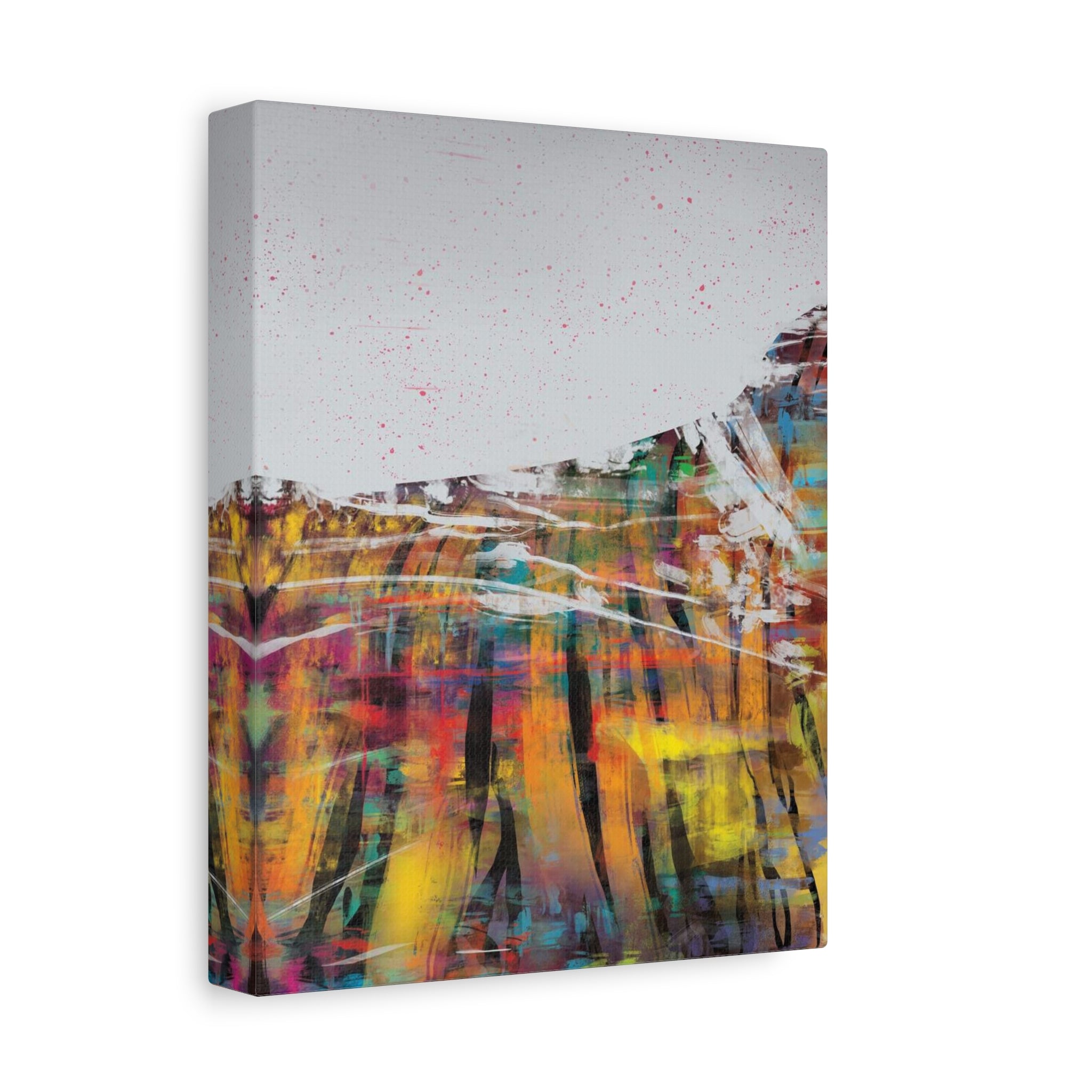 Abstract Color Field Canvas Print — Vibrant Modern Wall Art 
