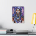 Tribal Queen Canvas Art - Stunning Portrait for Your Space - TheKaraHan