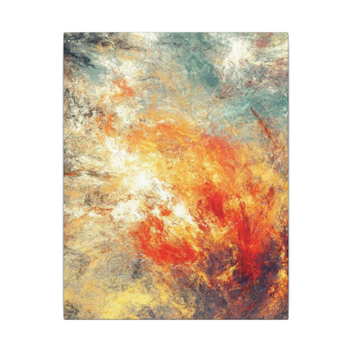 Abstract Nebula Wall Art - Colorful Modern Stretched Matte Canvas for Home Decor - TheKaraHan