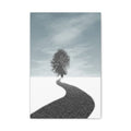 Minimalist Tree Path Canvas Print – Matte Stretched Wall Art 