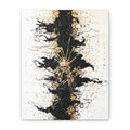 Abstract Black & Gold Crown Canvas Art — Matte Stretched Wall Decor 