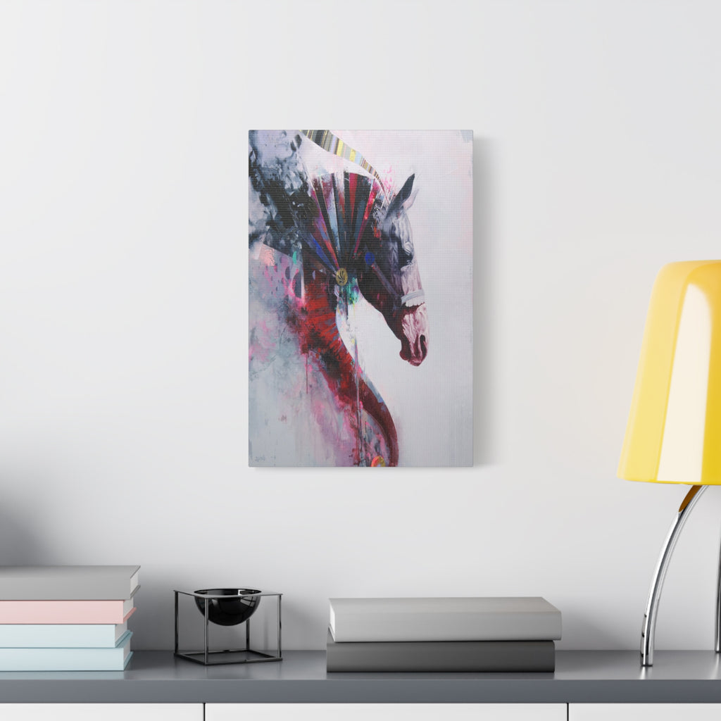 Colorful Horse Canvas Art - Stretched Matte Wall Decor - TheKaraHan