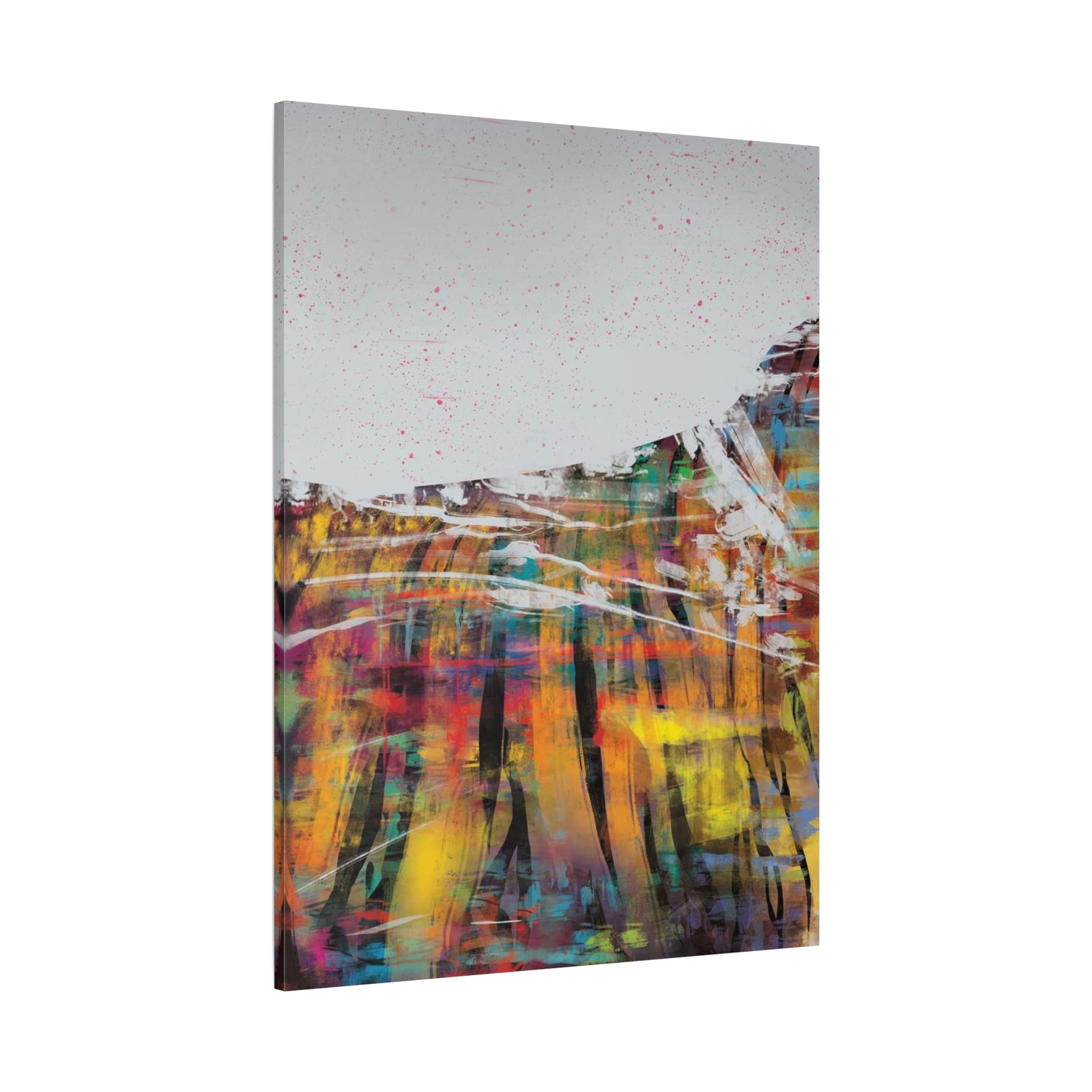 Abstract Color Field Canvas Print — Vibrant Modern Wall Art 