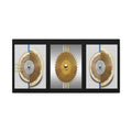 Abstract Gold Geometric Canvas Wall Art