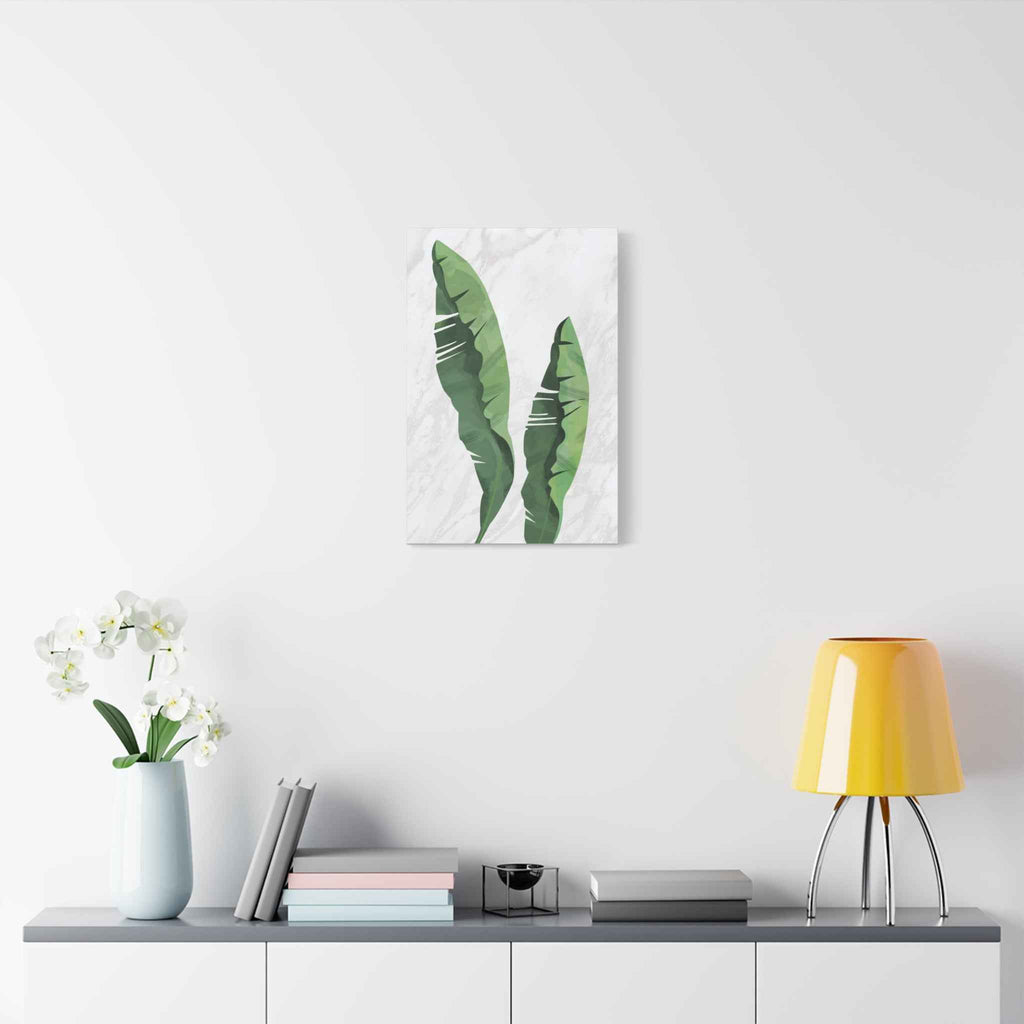 Banana Leaf Canvas Wall Art - Matte Stretched 1.25" - TheKaraHan