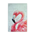 Pink Flamingo Matte Canvas Print — Stretched Wall Art 