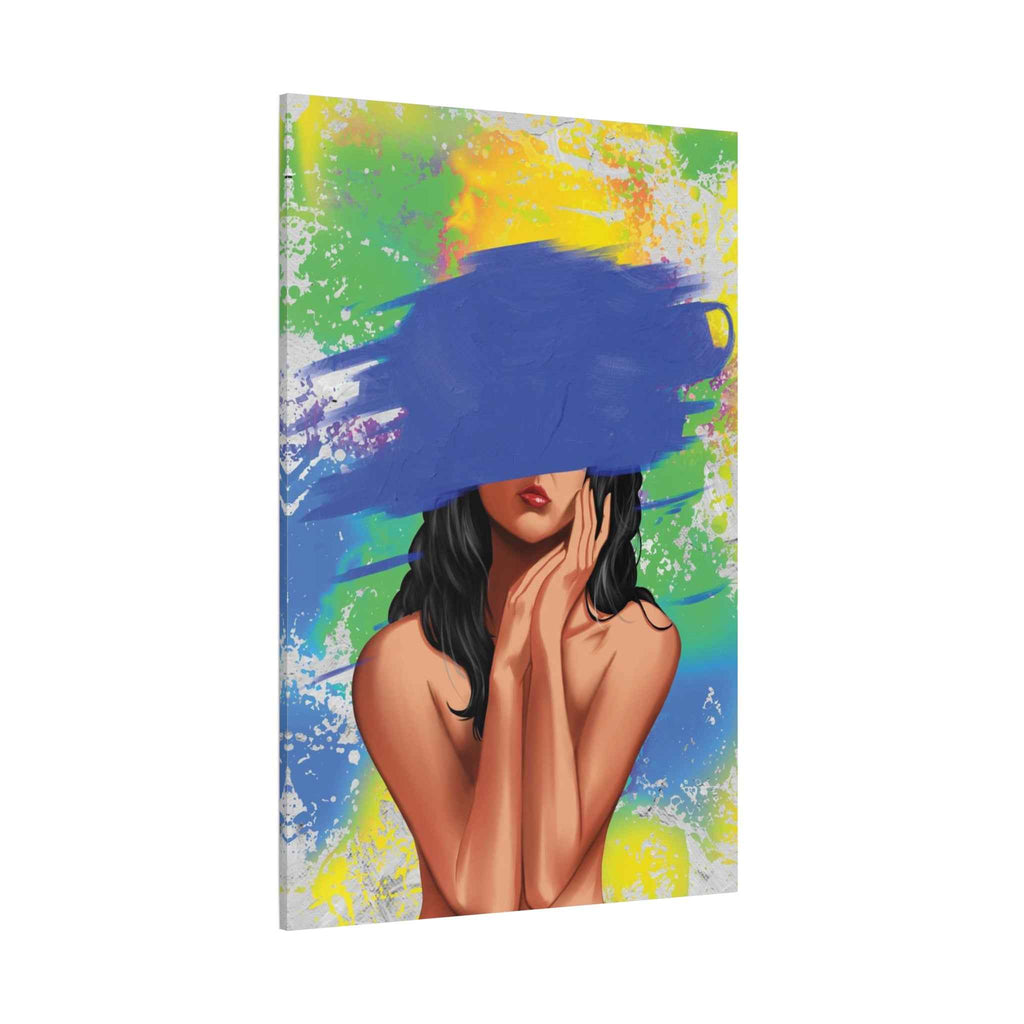Abstract Portrait Canvas Print — Colorful Brushstroke Woman Art, Matte Stretched Canvas 1.25" - TheKaraHan