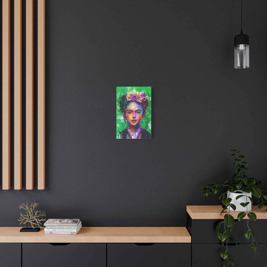 Colorful Woman Portrait Wall Art, Abstract Floral Face Painting