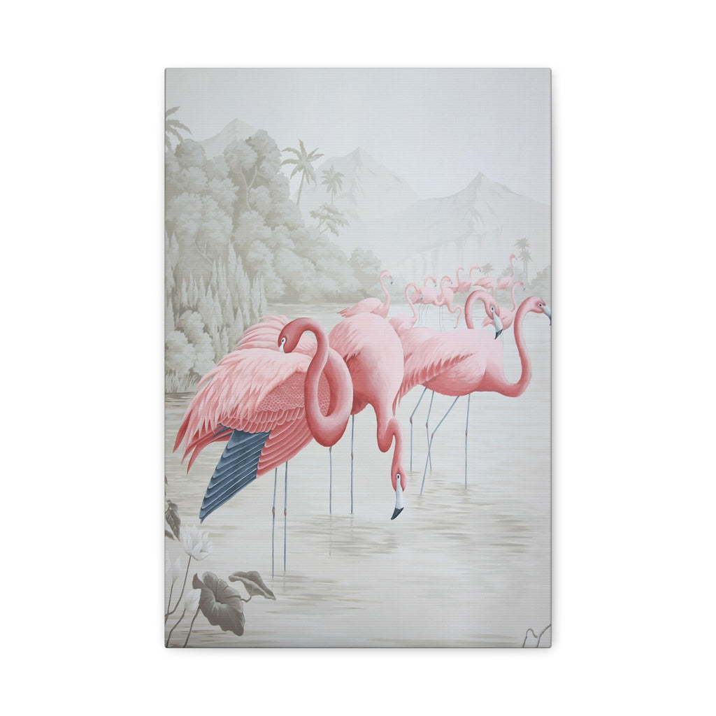 Pink Flamingo Canvas Wall Art — Matte Stretched 1.25" 
