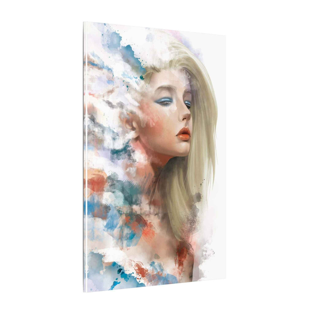 Watercolor Portrait Canvas Art - Dreamy Female Face - TheKaraHan